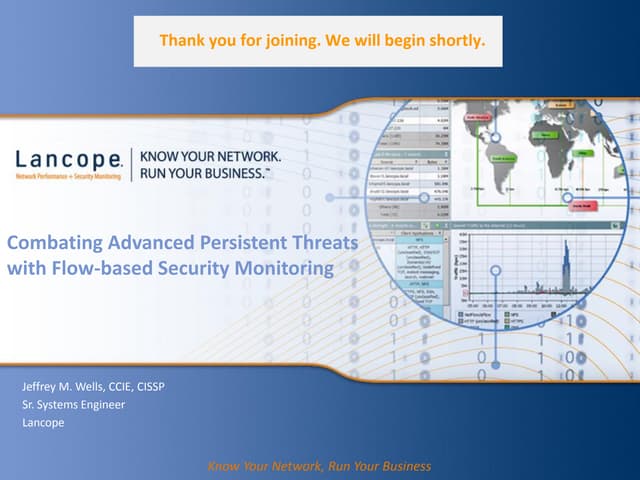 Combating Advanced Persistent Threats with Flow-based Security Monitoring