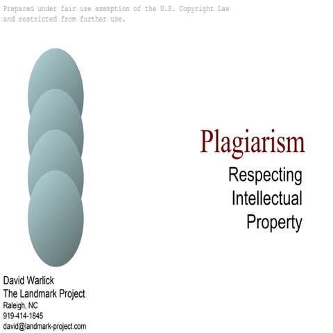 Combating Plagiarism