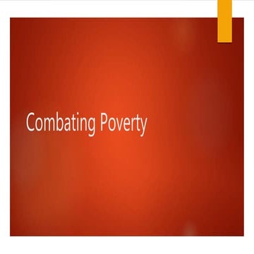 Combating poverty | PPTX