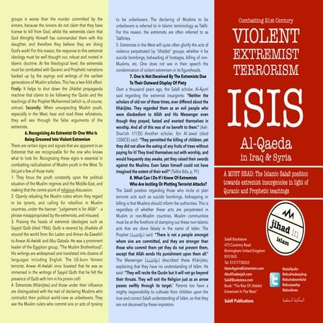 Combatting 21st Century Violent Extremist Terrorism ISIS Al-Qaeda in Iraq & S...
