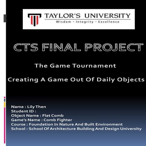 CTS FINAL PROJECT - COMB FIGHTER