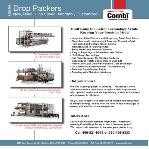 Combi Affordable Drop Packers | PDF