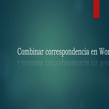  manual de Combianción correspondencia 