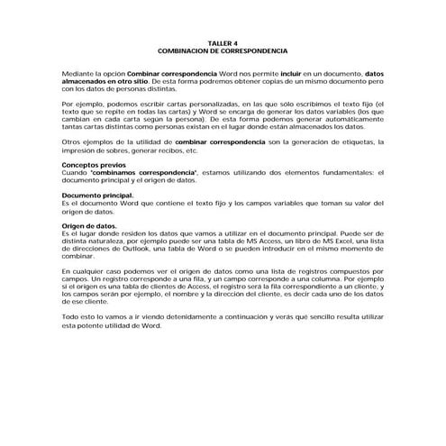 Combinación de correspondencia