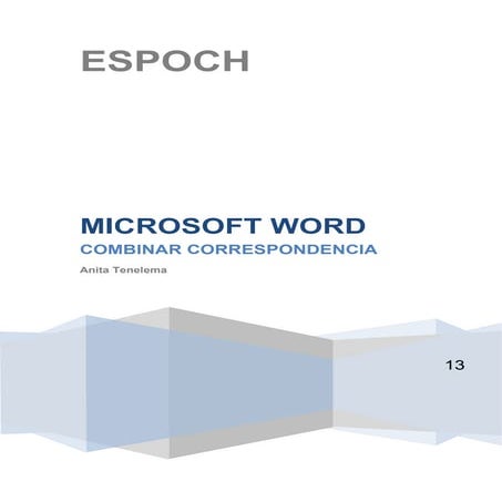 Combinar correspondencia