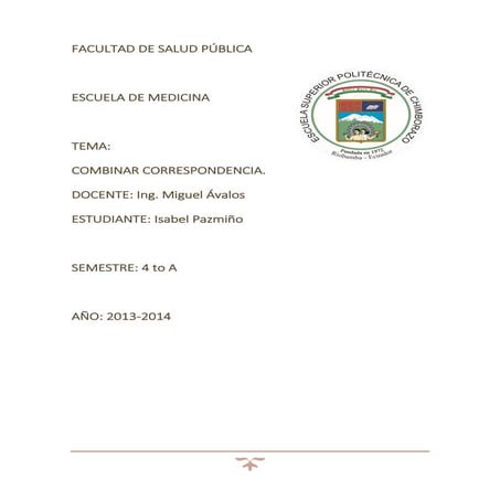 Combinar correspondencia