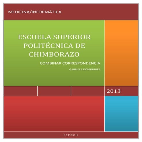 Combinar correspondencia