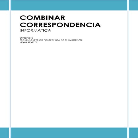 Combinar correspondencia