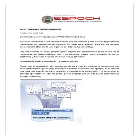 Combinar correspondencia