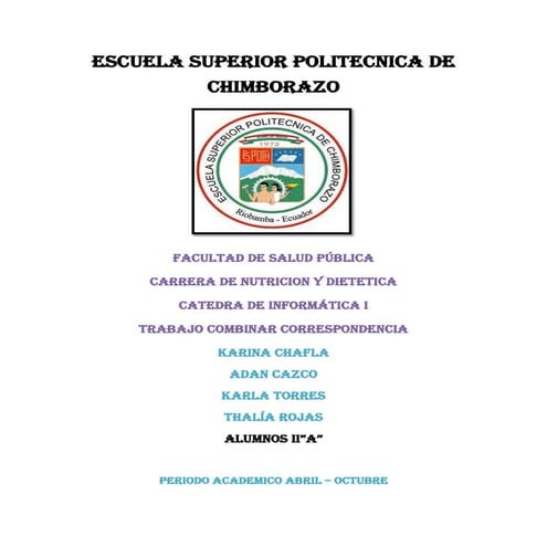 Combinar correspondencia