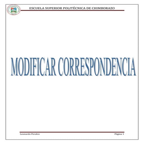 Combinar correspondencia   word