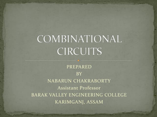 Combinational circuits
