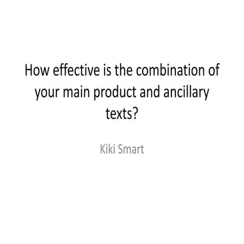 Combination of ancillary tasks 