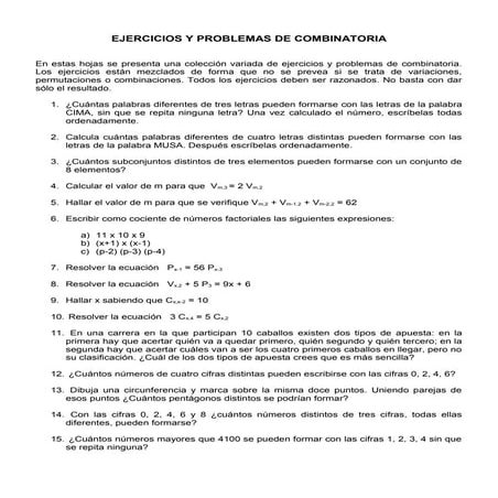 Combinatoria (3)