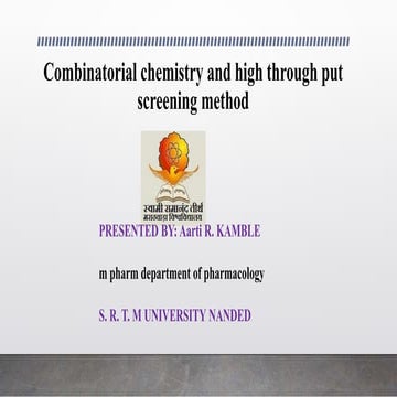 Combinatorial chemistry