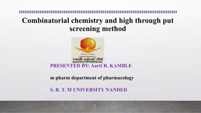 Combinatorial chemistry and HTS in lead identification.pdf