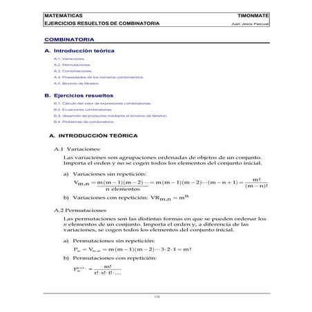 Combinatoria resueltos