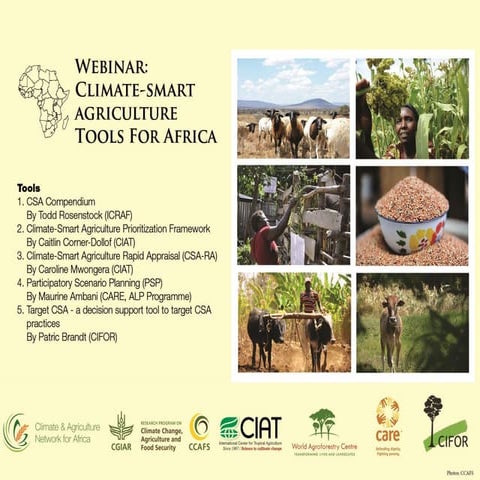 Combined Presentations for climate-smart agriculture (CSA) Tools for Africa w...