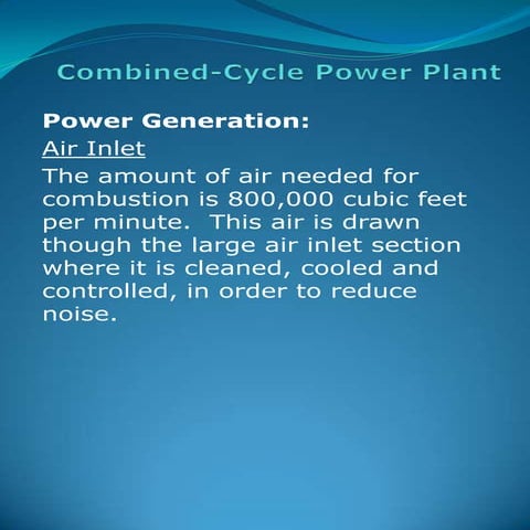 Combined Cycle Power Plant
