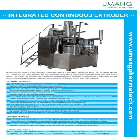 Combined extruder spheronizer