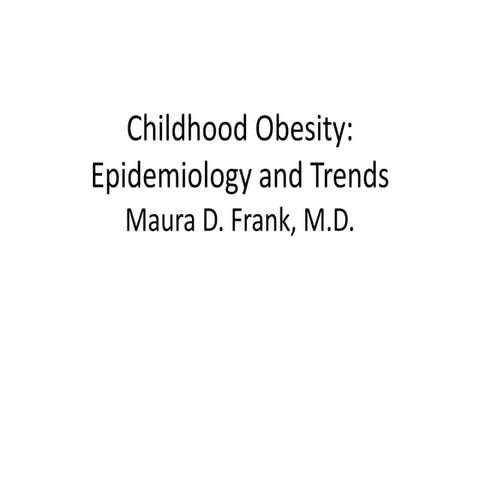 Orthopaedic Issues with Childhood Obesity