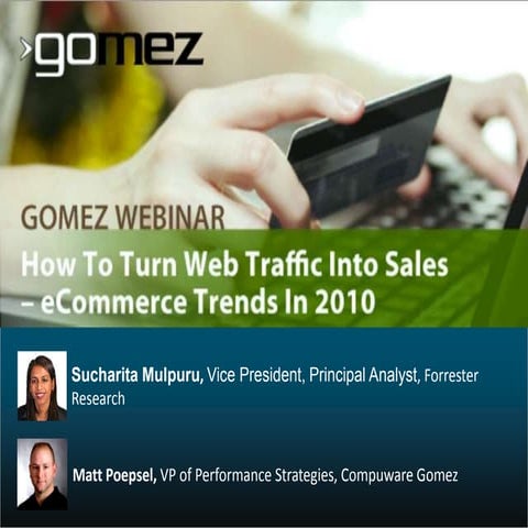 How to Turn Web Traffic Into Sales - eCommerce Trends in 2010