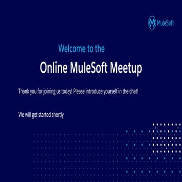 MuleSoft Online Meetup - Salesforce Streaming APIs