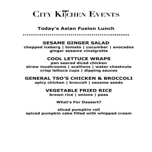 Combined themed menus