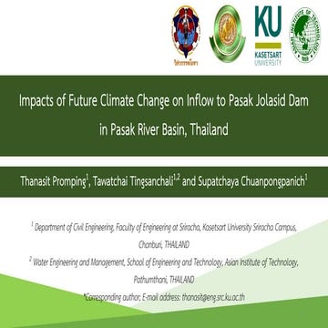 การนำเสนอบทความวิชาการระดับชาติ Version ภาษาไทย