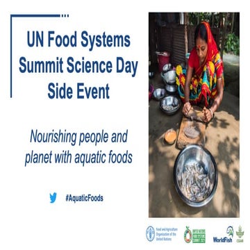 Nourishing people and planet with aquatic foods