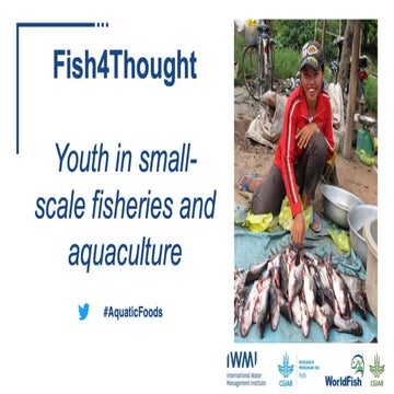 Fish4Thought: Youth in small-scale fisheries and aquaculture