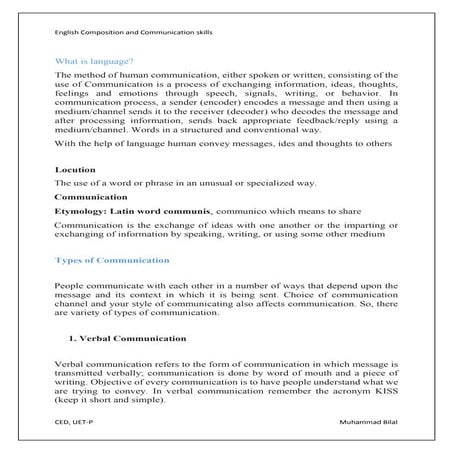 Introduction to effective communication