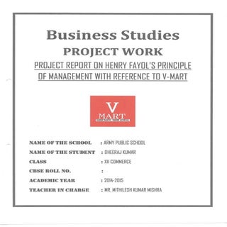 Business Studies (Principles of Man...