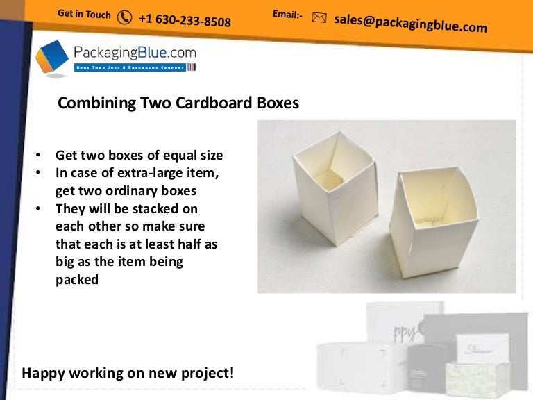 Combine two cardboard boxes