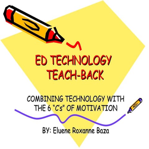 Combining Technology Wth the 6 C's of Motivation