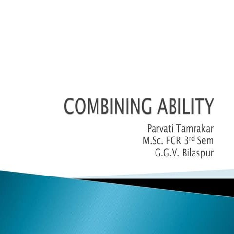 Combining ability