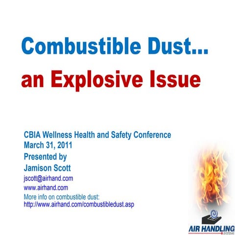 Combustible Dust CBIA March 2011