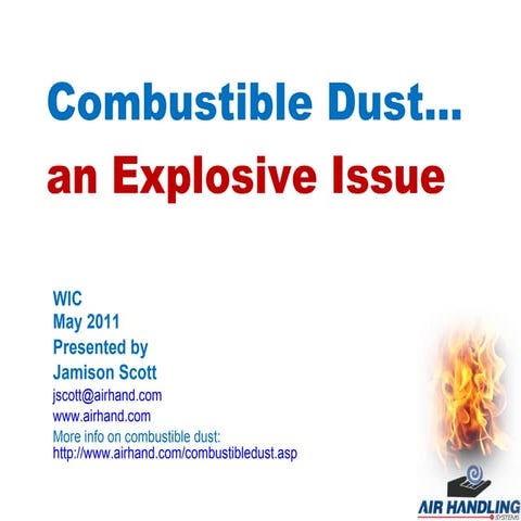 Combustible dust wic may 2011