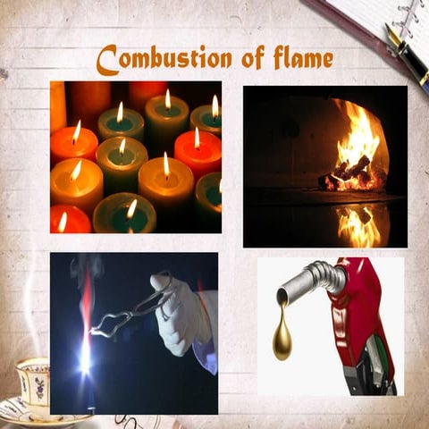 Combution of flames