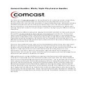 Comcast bundles xfinity triple play service bundles