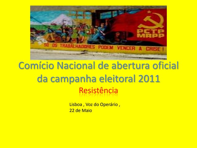 Comício nacional 22 de maio