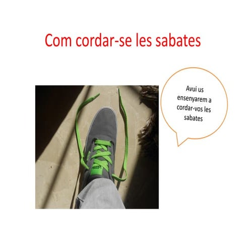 Com cordar se les sabates nil, pau i arnau | PDF