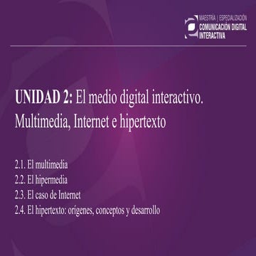 Comunicación Digital II - Unidad 2