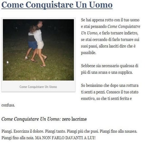 Come conquistare un uomo | PPT
