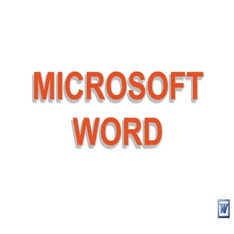 comed2 MS WORD TOPICS 2007.ppt | Free Download