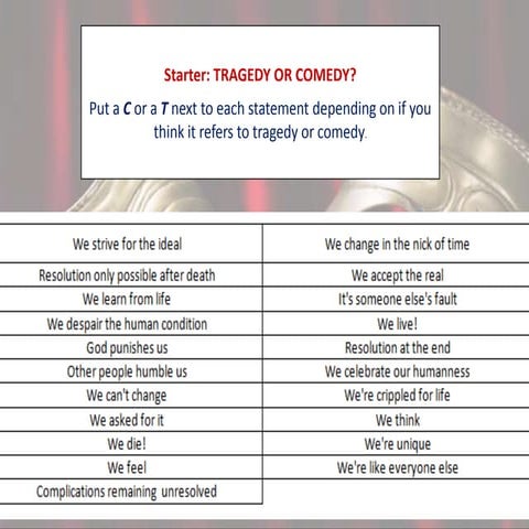 Comedy lesson 3 and 4