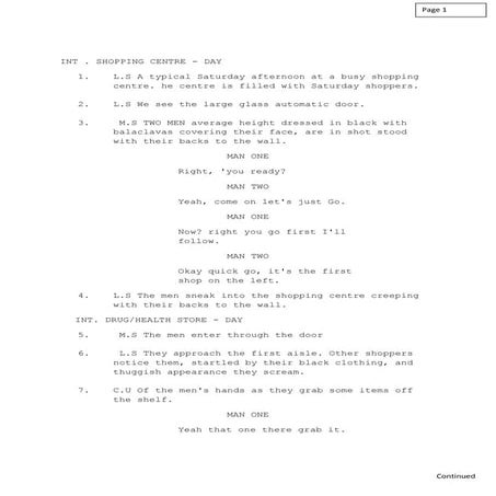 Comedy sketches sscript2 | DOCX