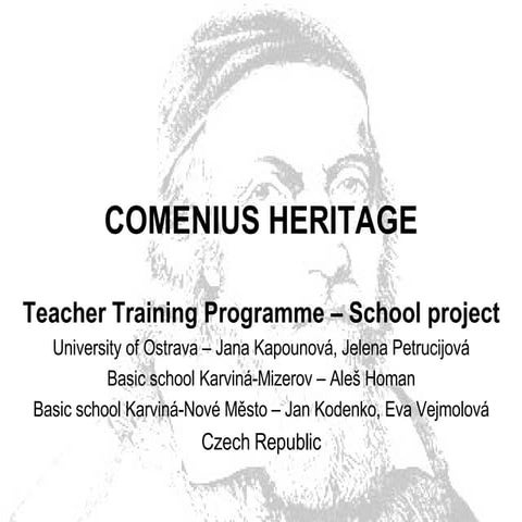 Comenius Heritage: Teacher training programe | PPT