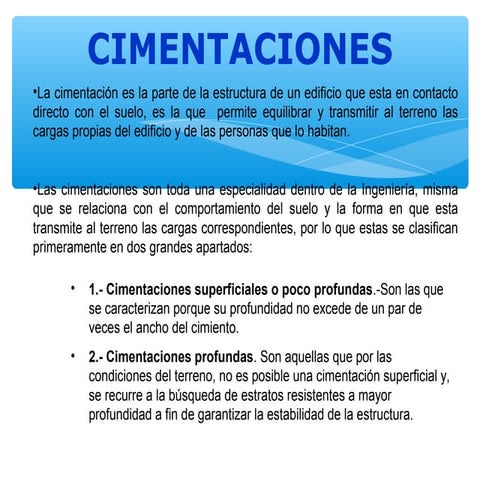 Cimentaciones profundas