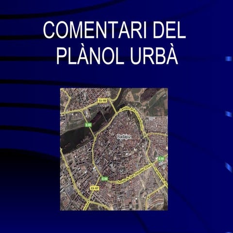 Comentari Planol  Urba